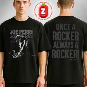 Joe Perry Smashed Guitar Rocker Two Sides Unisex T-Shirt