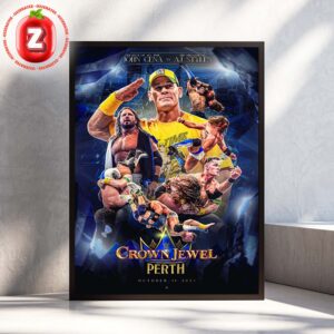 John Cena vs AJ Styles – WWE Crown Jewel In Perth On October 11 2025 Wrestling Showdown Home Decor Poster Canvas