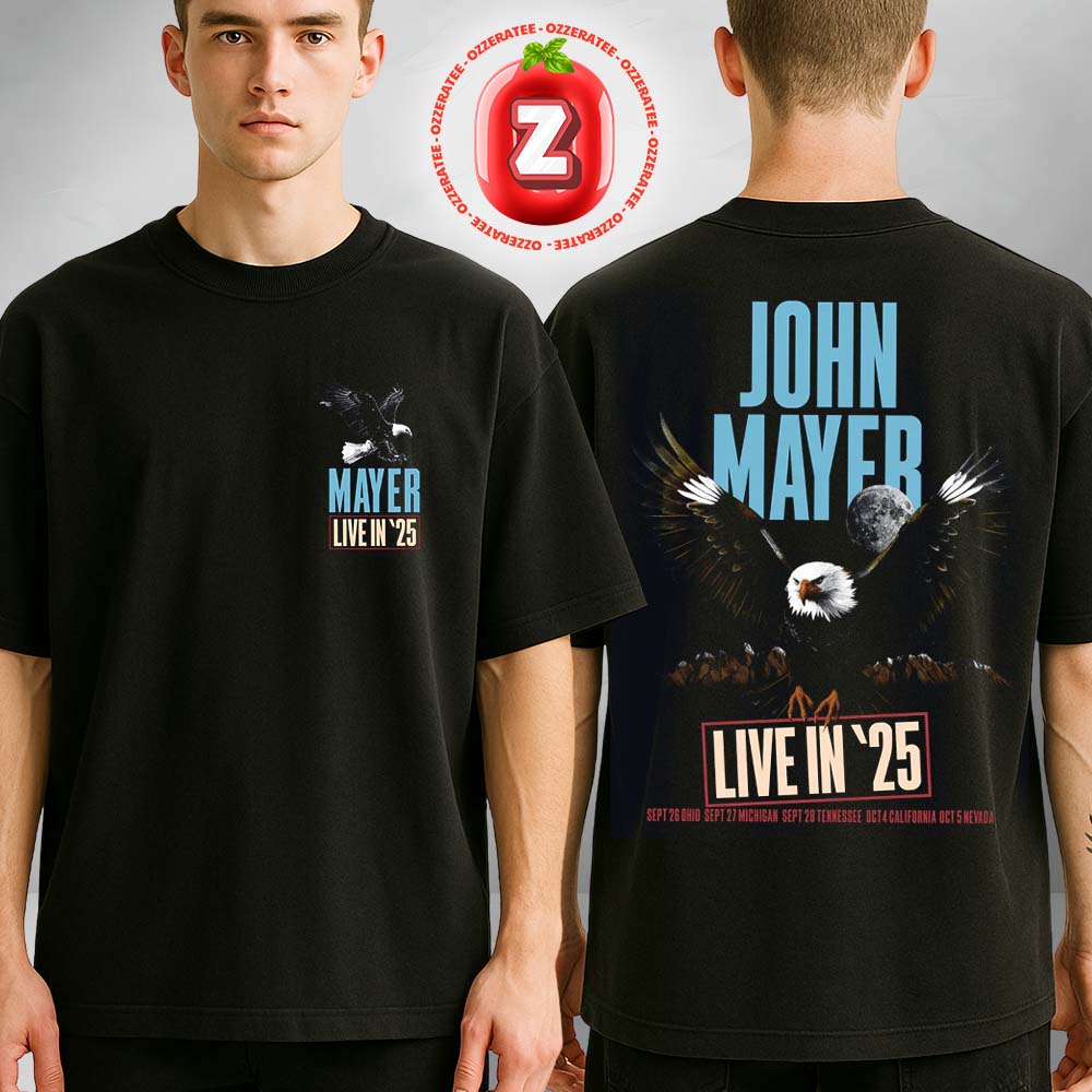 John Mayer Live In '25 Two Sides Unisex T-Shirt John Mayer Live In '25 Two Sides Unisex T-Shirt