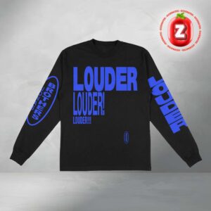 Jonas Brothers Louder Collecton Long Sleeve T-Shirt Black Blue Graphic Official Merch
