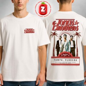 Jonas Brothers Tampa Florida Tour T-Shirt At Benchmark International Arena On October 26 2025 Two Sides Unisex T-Shirt