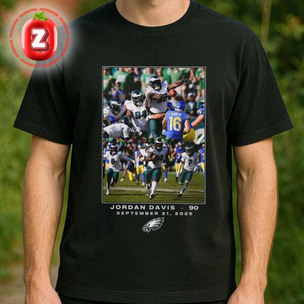 Jordan Davis Philadelphia Eagles NFL Flash Features Week 3 Unisex T-Shirt
