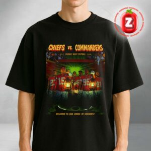 Kansas City Chiefs vs Washington Commanders Monday Night Football 2025 NFL Game Halloween Unisex T-Shirt