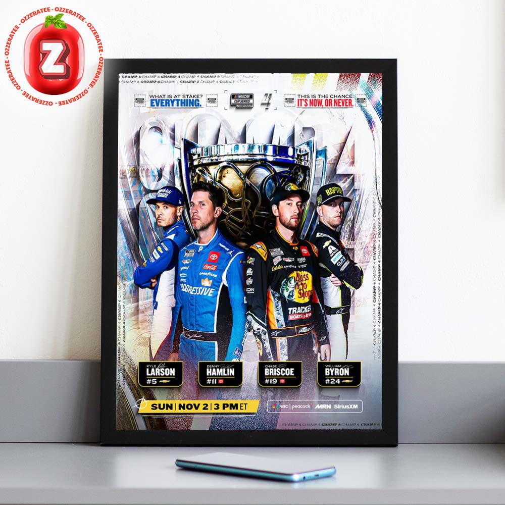 Kyle Larson Denny Hamlin Chase Briscoe William Byron NASCAR Cup Series Championship 2025 Home Decor Poster Canvas Kyle Larson Denny Hamlin Chase Briscoe William Byron NASCAR Cup Series Championship 2025 Home Decor Poster Canvas