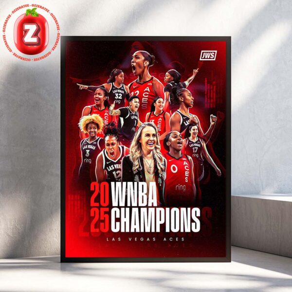 Las Vegas Aces 2025 Champions WNBA Basketball Team Celebration Passion Artwork Home Decor Poster Canvas