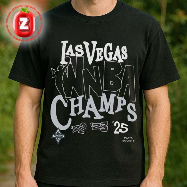 Las Vegas Aces 2025 Champions WNBA Three Times Authentic Unisex T-Shirt