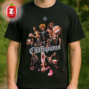 Las Vegas Aces 2025 Player Championship WNBA Three Time Crown Champions Unisex T-Shirt