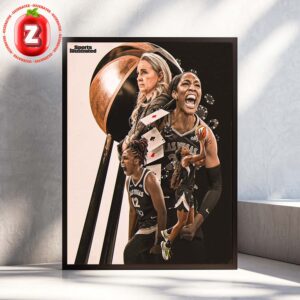 Las Vegas Aces 3x Champions 2025 WNBA Basketball Finals Sports Illustrated Artwork Home Decor Poster Canvas