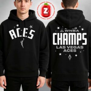 Las Vegas Aces Sportiqe Black 2025 WNBA Finals Champions Victory Premium Drake Two Side Unisex Hoodie