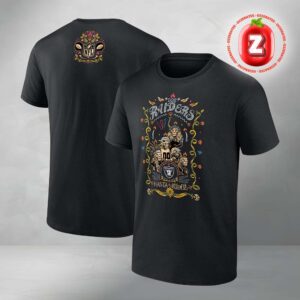 Las Vegas Raiders Hasta La Muerte Graphic NFL 2025 Season Two Sides Unisex T-Shirt
