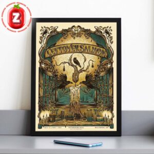 Leftover Salmon Halloween Poster At Nevermore Hall In Baltimore MD On October 31 And November 1 2025 Home Decor Poster Canvas