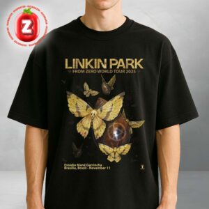 Linkin Park From Zero Tour Poster At Estadio Couto Pereira In Curitiba PR On November 5 2025 From Zero World Tour Unisex T-Shirt Linkin Park From Zero Tour Poster At Estadio Couto Pereira In Curitiba PR On November 5 2025 From Zero World Tour Unisex T-Shirt