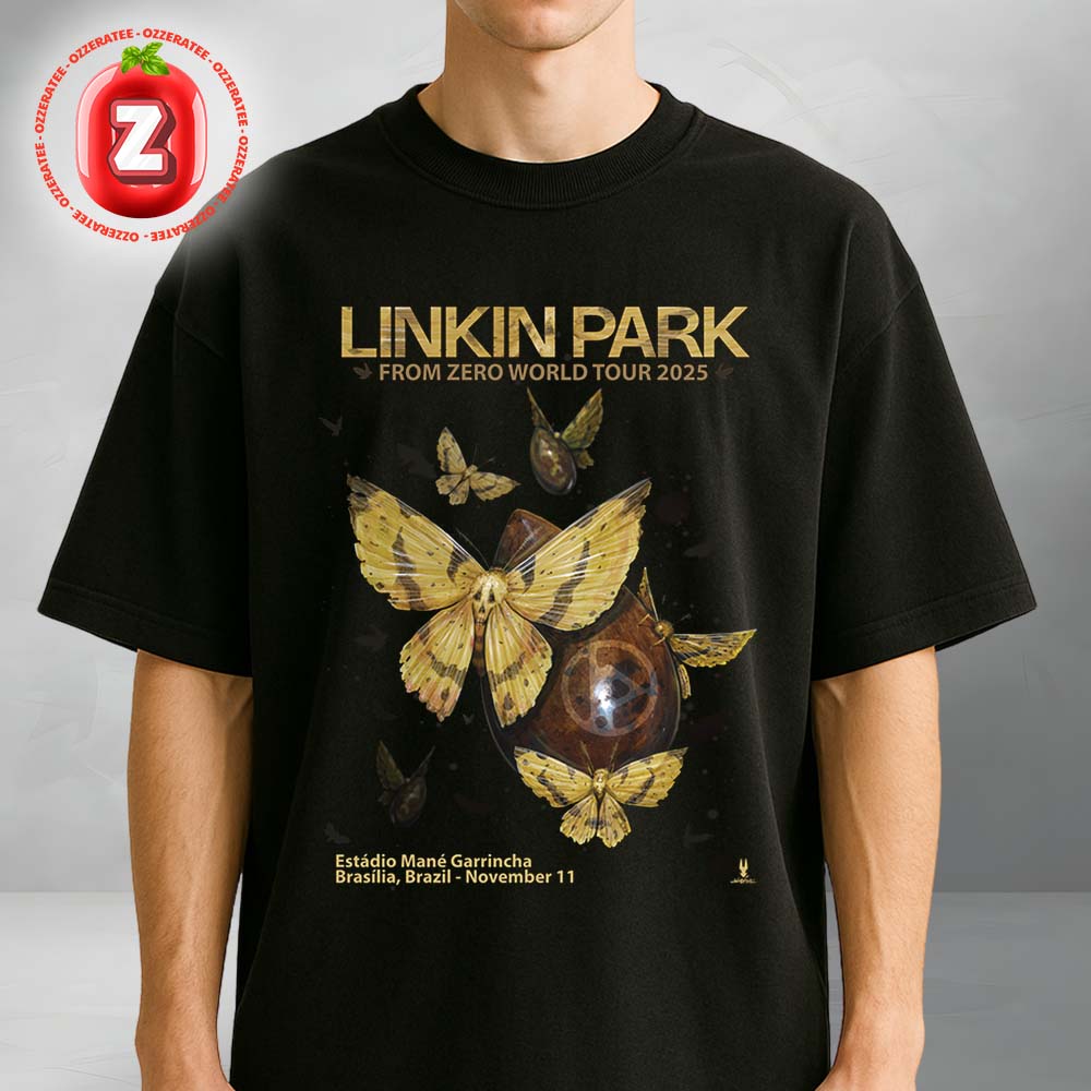 Linkin Park From Zero Tour Poster At Estadio Couto Pereira In Curitiba PR On November 5 2025 From Zero World Tour Unisex T-Shirt Linkin Park From Zero Tour Poster At Estadio Couto Pereira In Curitiba PR On November 5 2025 From Zero World Tour Unisex T-Shirt
