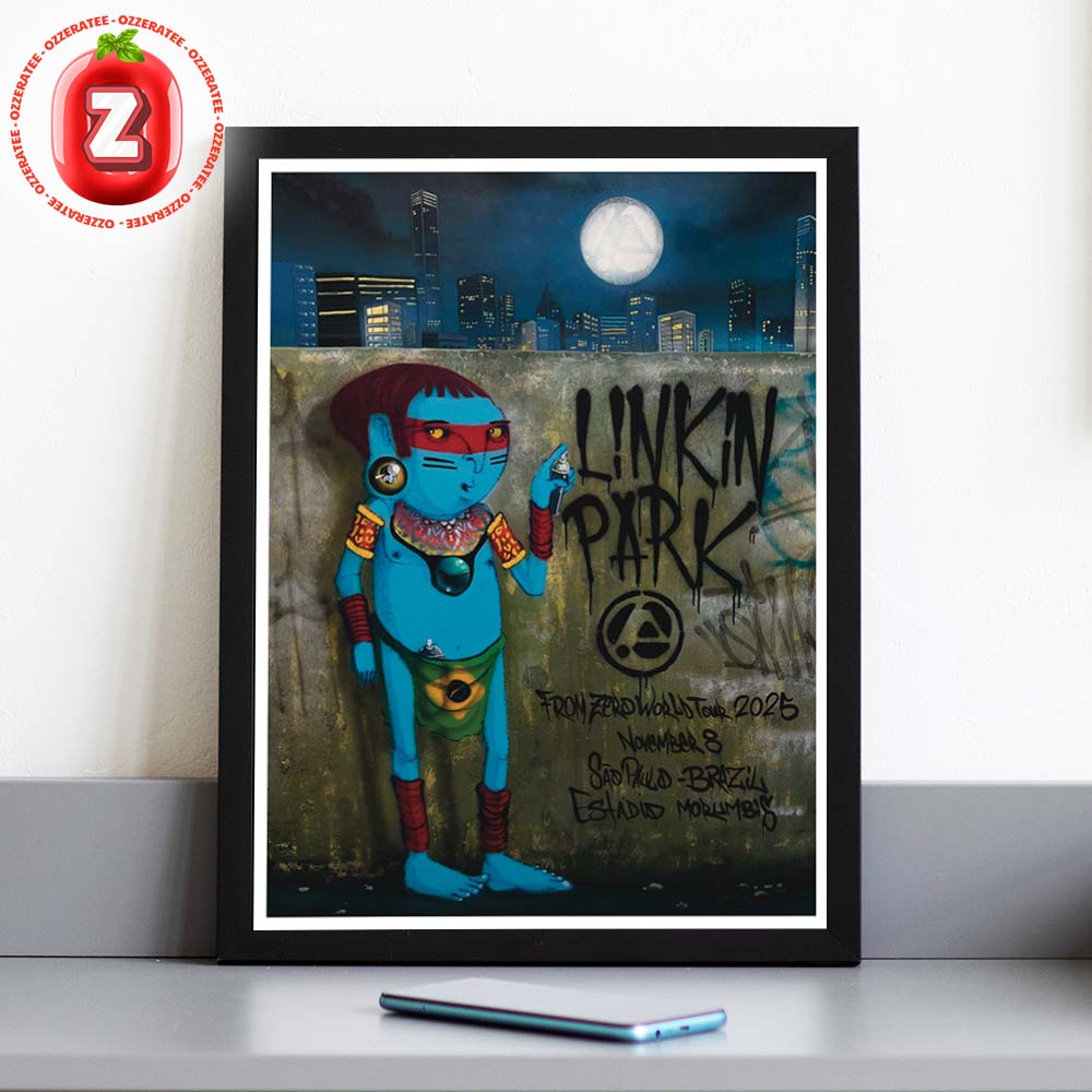 Linkin Park From Zero Tour Poster At Estadio Morumbi In Sao Paulo SP On November 8 2025 From Zero World Tour Graffiti Artwork Home Decor Poster Canvas Linkin Park From Zero Tour Poster At Estadio Morumbi In Sao Paulo SP On November 8 2025 From Zero World Tour Graffiti Artwork Home Decor Poster Canvas