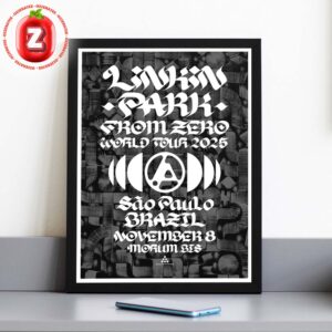Linkin Park From Zero Tour Poster At Morum Bis In Sao Paulo SP On November 8 2025 From Zero World Tour Home Decor Poster Canvas Linkin Park From Zero Tour Poster At Morum Bis In Sao Paulo SP On November 8 2025 From Zero World Tour Home Decor Poster Canvas
