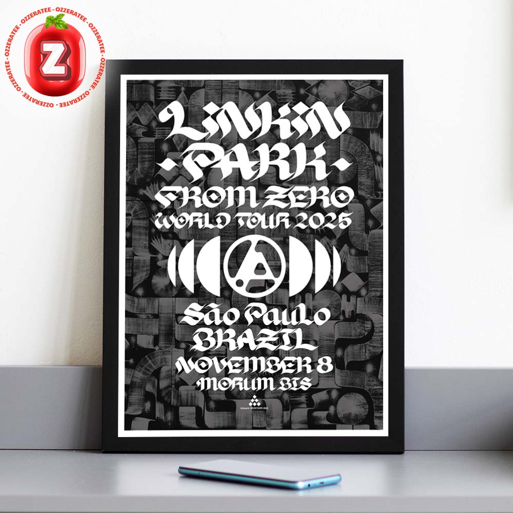 Linkin Park From Zero Tour Poster At Morum Bis In Sao Paulo SP On November 8 2025 From Zero World Tour Home Decor Poster Canvas