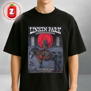 Linkin Park From Zero Tour Poster At Parque De La Ciudad In Buenos Aires AR On October 31 2025 From Zero World Tour Unisex T-Shirt Linkin Park From Zero Tour Poster At Parque De La Ciudad In Buenos Aires AR On October 31 2025 From Zero World Tour Unisex T-Shirt