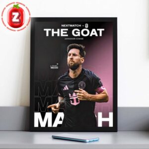 Lionel Messi The Goat Matchday Poster Inter Miami vs Nashville 2025 Football Artwork Home Decor Poster Canvas