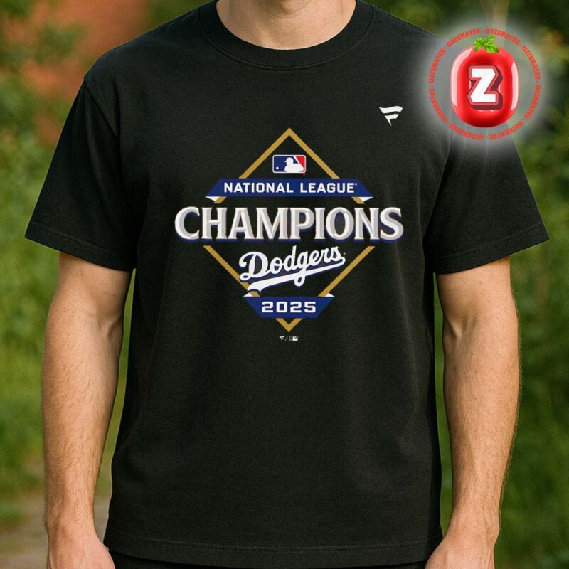 Los Angeles Dodgers 2025 National League Champions Locker Room Unisex T Shirt