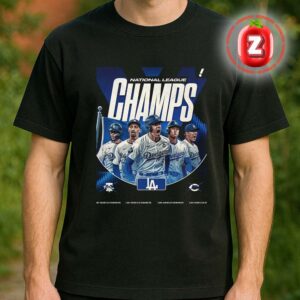 Los Angeles Dodgers National League Champions Poster 2025 MLB Baseball Unisex T-Shirt