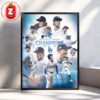 Los Angeles Dodgers National League Champions Poster 2025 MLB Baseball Home Decor Poster Canvas