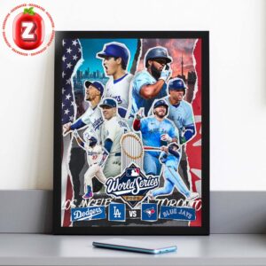 Los Angeles Dodgers Vs Toronto Blue Jays Championship Poster MLB World Series Baseball 2025 Home Decor Poster Canvas