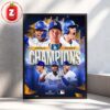 Los Angeles Dodgers World Series Champions Poster 2025 MLB Baseball Home Decor Poster Canvas