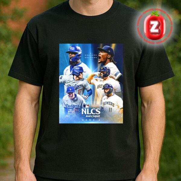 Los Angeles Dodgers vs Milwaukee Brewers 2025 NLCS Game 1 Baseball Matchday Unisex T-Shirt
