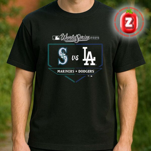 Los Angeles Dodgers vs Seattle Mariners 2025 MLB World Series Matchup Batter Box Unisex T-Shirt