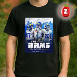 Los Angeles Rams vs Baltimore Ravens NFL Week 6 2025 Royal Tour Gameday Unisex T-Shirt