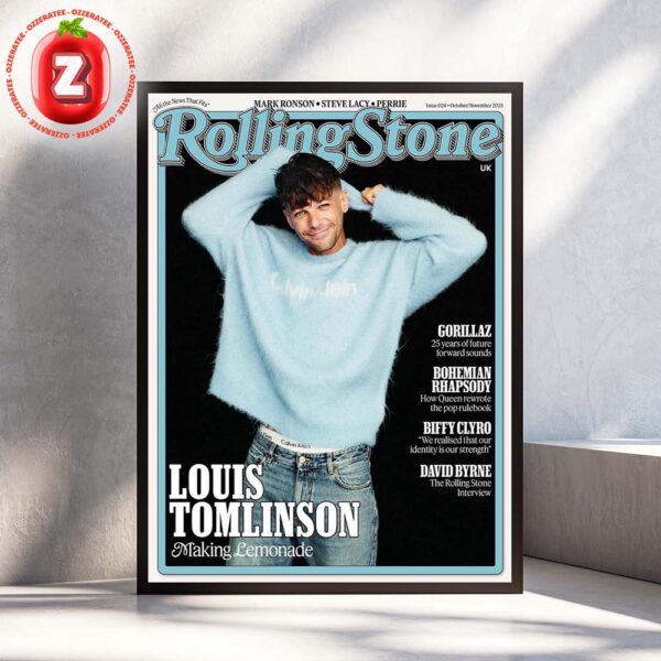 Louis Tomlinson Rolling Stone Poster At UK Edition In London England On October November 2025 Making Lemonade Cover Artwork Home Deccor Poster Canvas