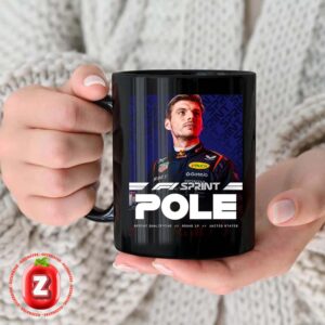 Max Verstappen Red Bull Racing Sprint Qualifying Poster At Circuit Of The Americas In Austin Texas 2025 F1 Pole Artwork Coffee Ceramic Mug