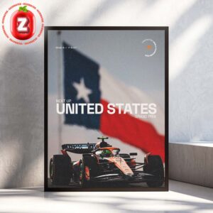 McLaren Formula 1 United States Grand Prix 2025 Austin Texas Circuit of The Americas Racing Home Decor Poster Canvas