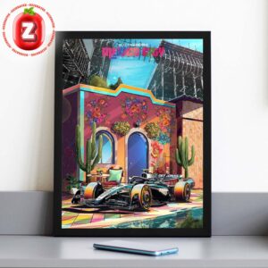 Mercedes AMG F1 Mexico City Grand Prix Poster 2025 Mexican Heritage Street Art Style Home Decor Poster Canvas