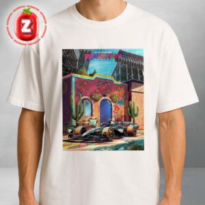Mercedes AMG F1 Mexico City Grand Prix Poster 2025 Mexican Heritage Street Art Style Unisex T-Shirt