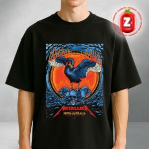 Metallica M72 Perth 2025 Pop Up Event Poster At Optus Stadium Perth In Australia On Saturday 1st November Art By Mentalben Unisex T-Shirt Metallica M72 Perth 2025 Pop Up Event Poster At Optus Stadium Perth In Australia On Saturday 1st November Art By Mentalben Unisex T-Shirt
