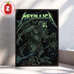 Metallica Venue Poster At Vertebrae33 Booth 1074 In New York City On October 9 2025 New York Comic Con And Justice For Ktulu Edition Home Decor Poster Canvas