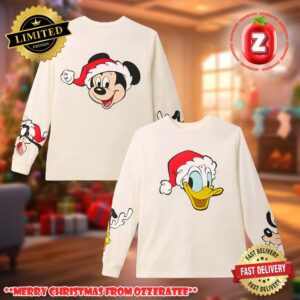 Mickey Mouse And Friends Holiday 2025 Ugly Christmas Sweater Holiday Knit Jumper