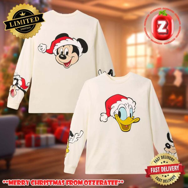 Mickey Mouse And Friends Holiday 2025 Ugly Christmas Sweater Holiday Knit Jumper
