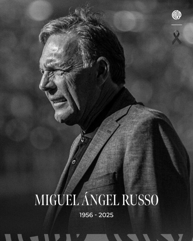 Miguel Ángel Russo Tribute Poster In Remembrance By River Plate Argentina Football Coach 1956 To 2025