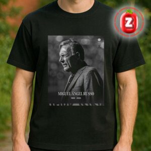 Miguel Ángel Russo Tribute Poster In Remembrance By River Plate Argentina Football Coach 1956 To 2025 Unisex T-Shirt