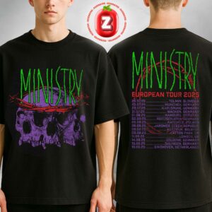 Ministry Crown Of Thorns European Tour 2025 T-Shirt Industrial Metal Band Graphic Tee