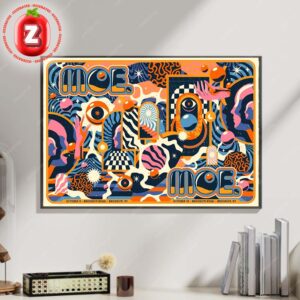 Moe. Full Show Combined Poster Tour Poster At Brooklyn Bowl In New York On October 9th And10th 2025 Standard Version Psychedelic Artwork