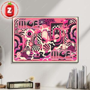 Moe. Full Show Combined Tour Poster At Brooklyn Bowl In New York On October 9 And 10 2025 Rock The Pink Edition Home Decor Poster Canvas