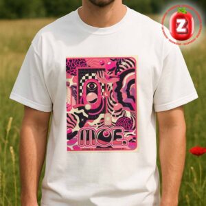 Moe. Tour Poster At Brooklyn Bowl In New York On October 10 2025 Rock The Pink Edition Psychedelic Artwork Unisex T-Shirt