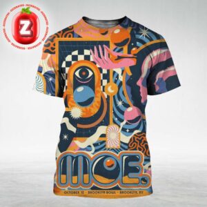 Moe. Tour Poster At Brooklyn Bowl In New York On October 10 2025 Standard Version Psychedelic Artwork All Over Print Shirt
