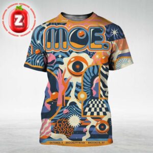 Moe. Tour Poster At Brooklyn Bowl In New York On October 9 2025 Standard Version Psychedelic Artwork All Over Print Shirt