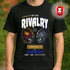 NFC East Washington Commanders Vs Dallas Cowboys Matchup October 2025 Unisex T-Shirt