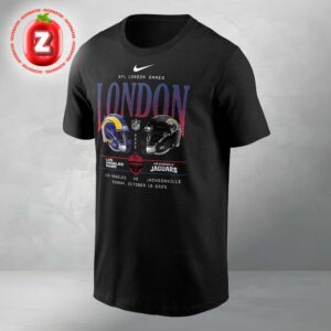 Nike Black Los Angeles Rams vs Jacksonville Jaguars International Games London Unisex T-Shirt