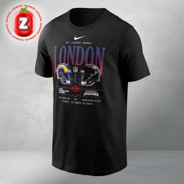Nike Black Los Angeles Rams vs Jacksonville Jaguars International Games London Unisex T-Shirt